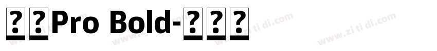 日产Pro Bold字体转换